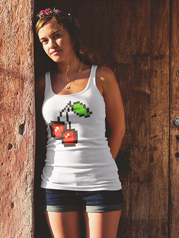 Cherries Pixel Design Tank Women's -Image by Shutterstock