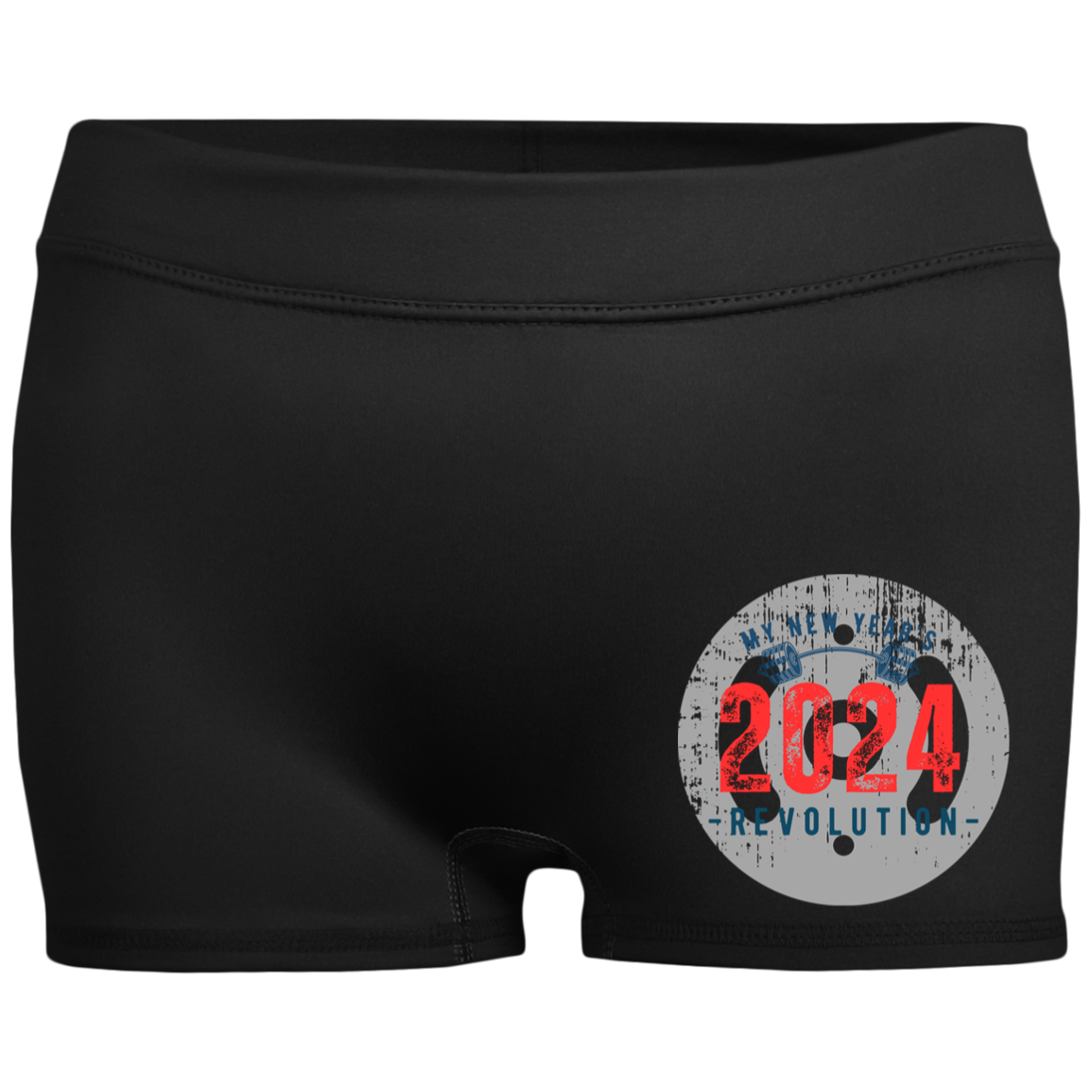 2024 New Year's Revolution Ladies' Fitted Moisture-Wicking 2.5 inch Inseam Shorts