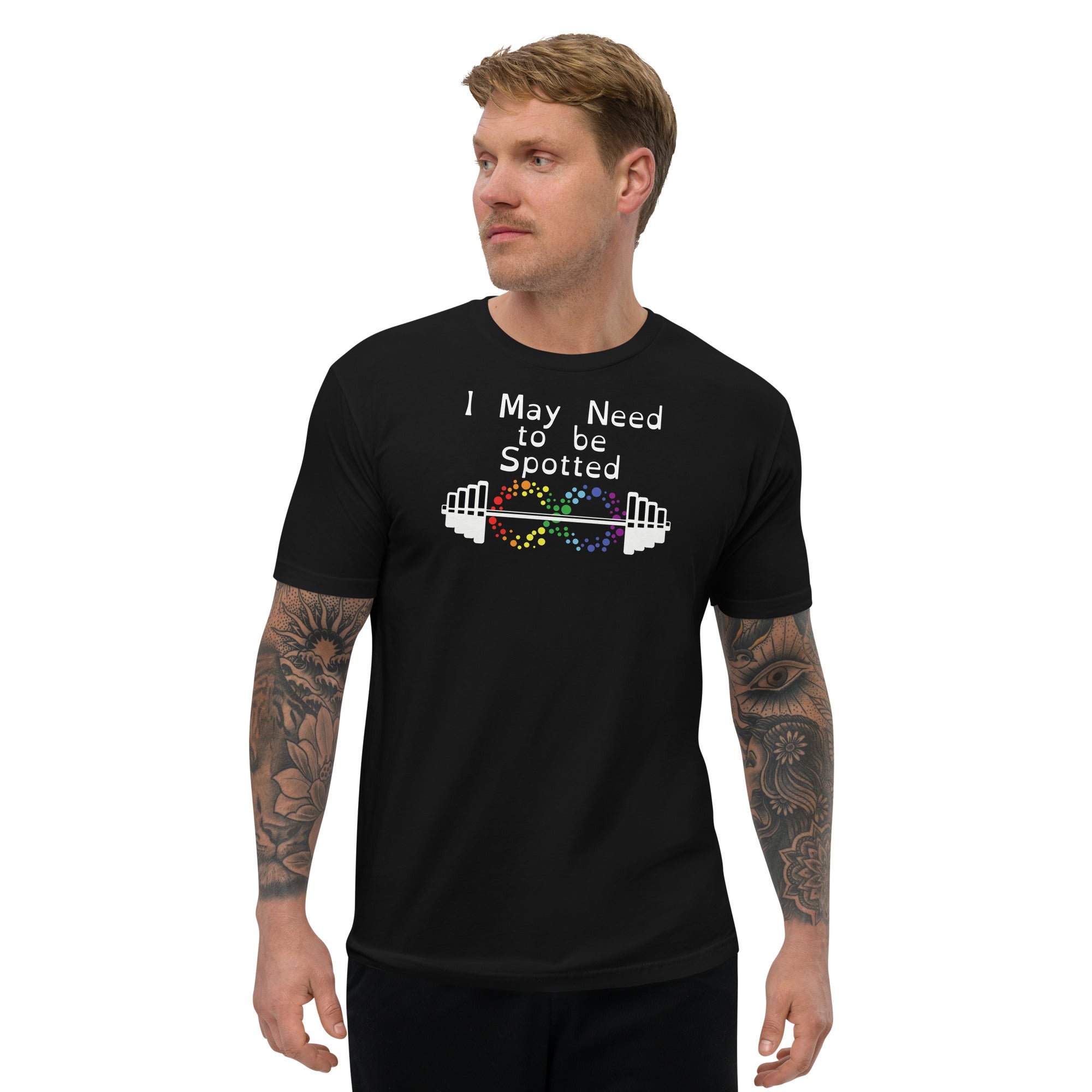 I May Need to be Spotted Men's Fitted Short Sleeve T-shirt
