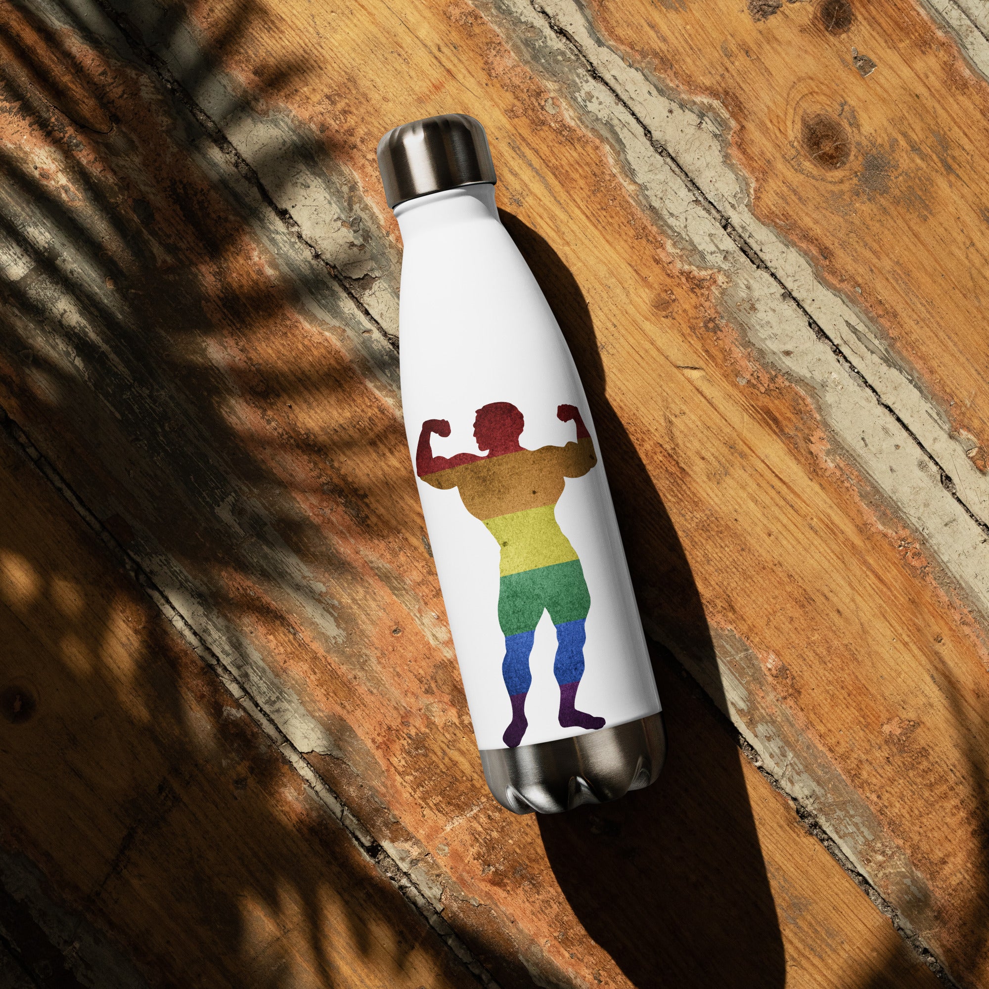 Muscle Pride Flex Stainless steel water bottle
