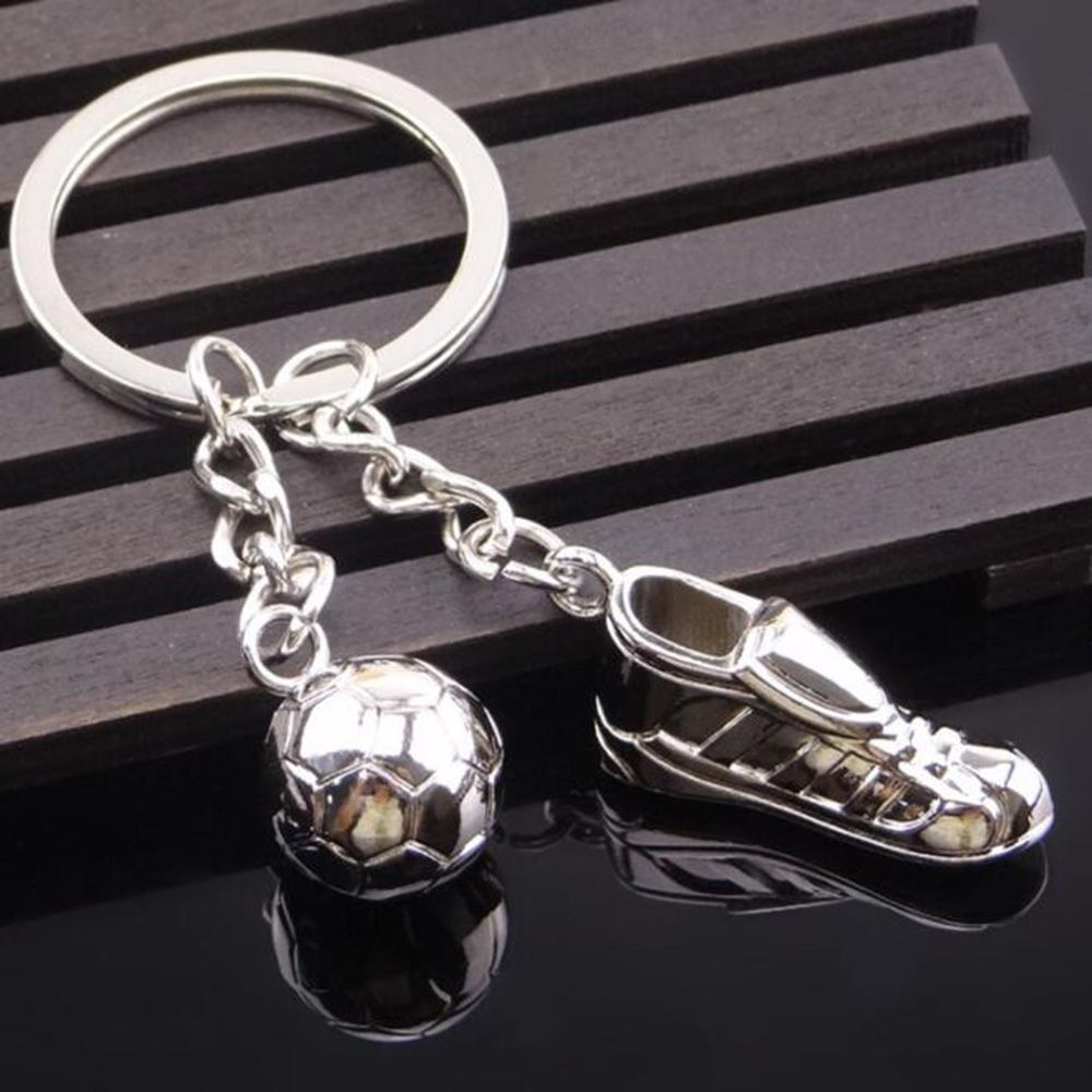1pc Metal Soccer Shoes Keychain